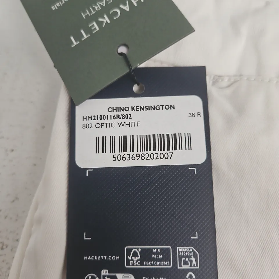 HACKETT LONDON CHINO KENSINGTON – UK 36R OPTIC WHITE