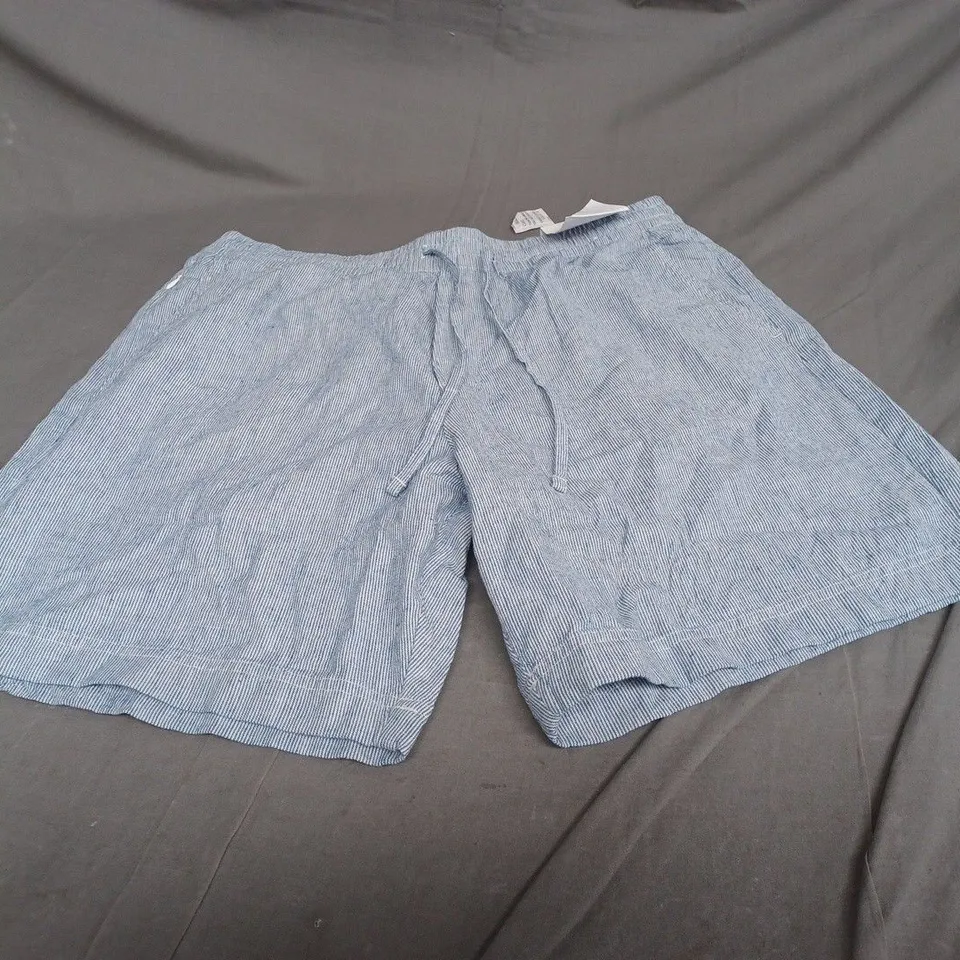 ABERCROMBIE AND FITCH LINEN BLEND SHORTS SIZE L