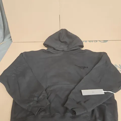 ESSENTIALS BLACK HOODIE SIZE M