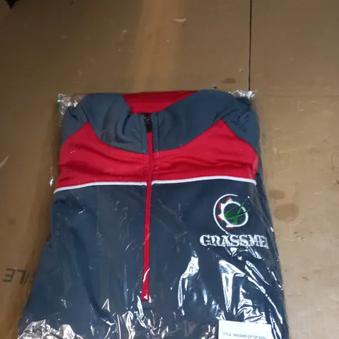 GRASSMEN ZIP TOP SWEAT SIZE L
