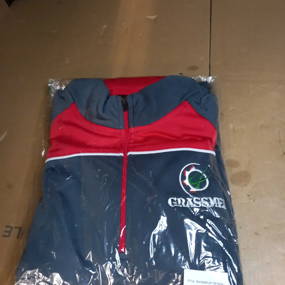 GRASSMEN ZIP TOP SWEAT SIZE L