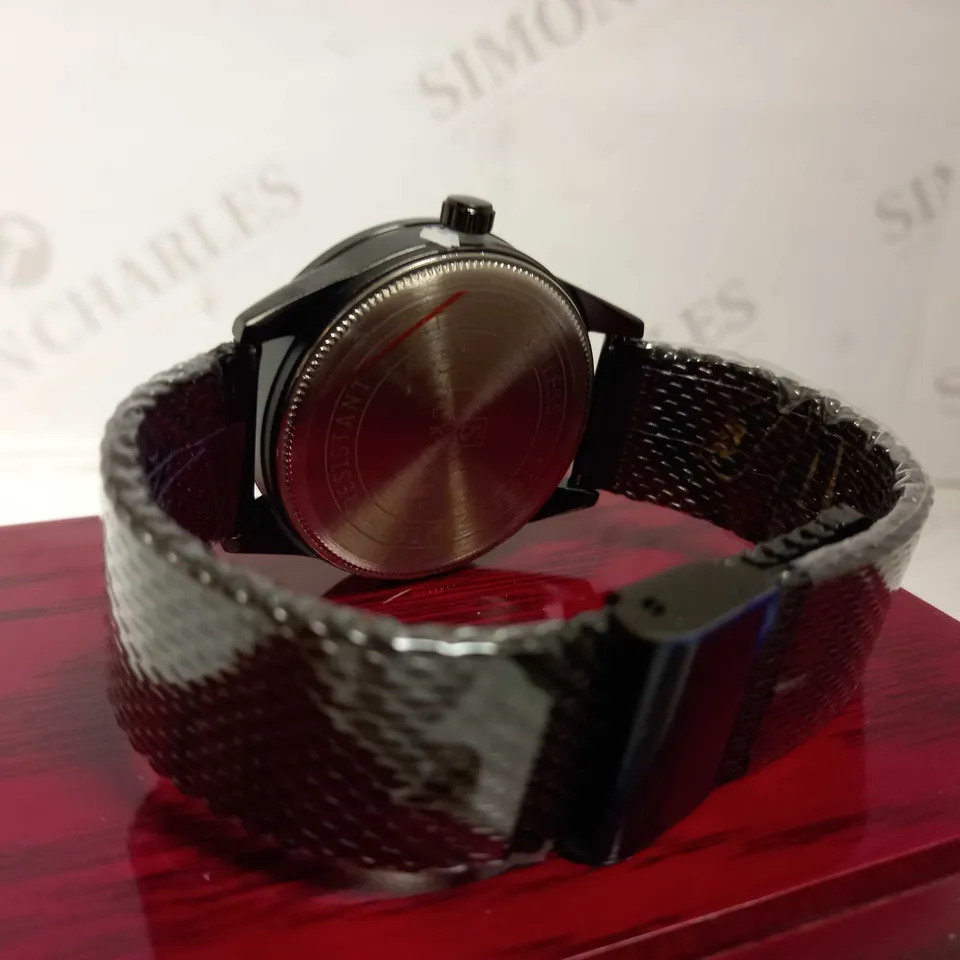 STOCKWELL DATE DIAL TWO TONE MESH STRAP WRISTWATCH RRP £650