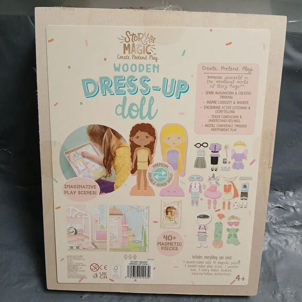 STORY MAGIC WOODEN DRESS UP DOLL