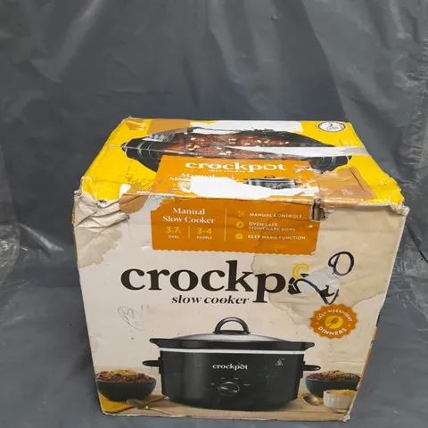 CROCKPOT 3.7L SLOW COOKER 