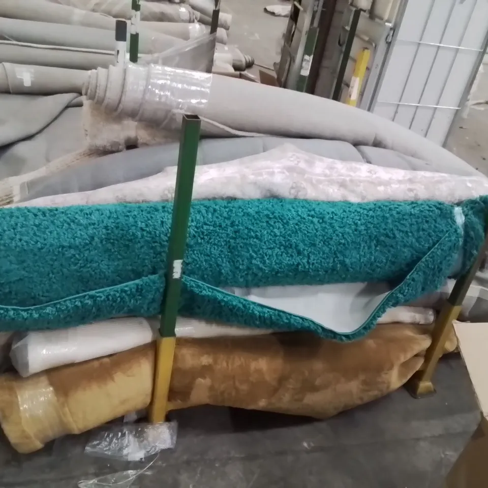 STILLAGE OF APPROXIMATELY 15 QUALITY DESIGNER AREA RUGS 