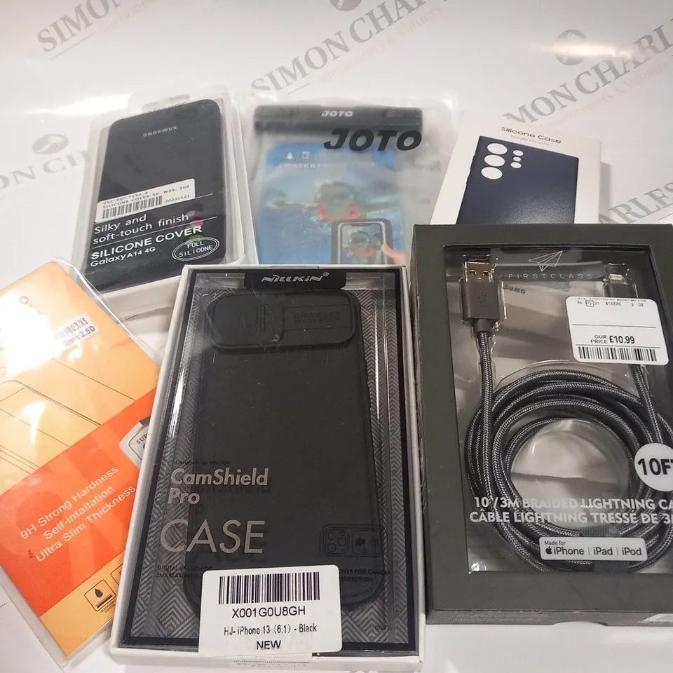 LARGE QUANTITY OF ASSORTED MOBILE PHONE ACCESSORIES TO INCLUDE; CASES, SCREEN PROTECTORS AND CHARGING CABLE