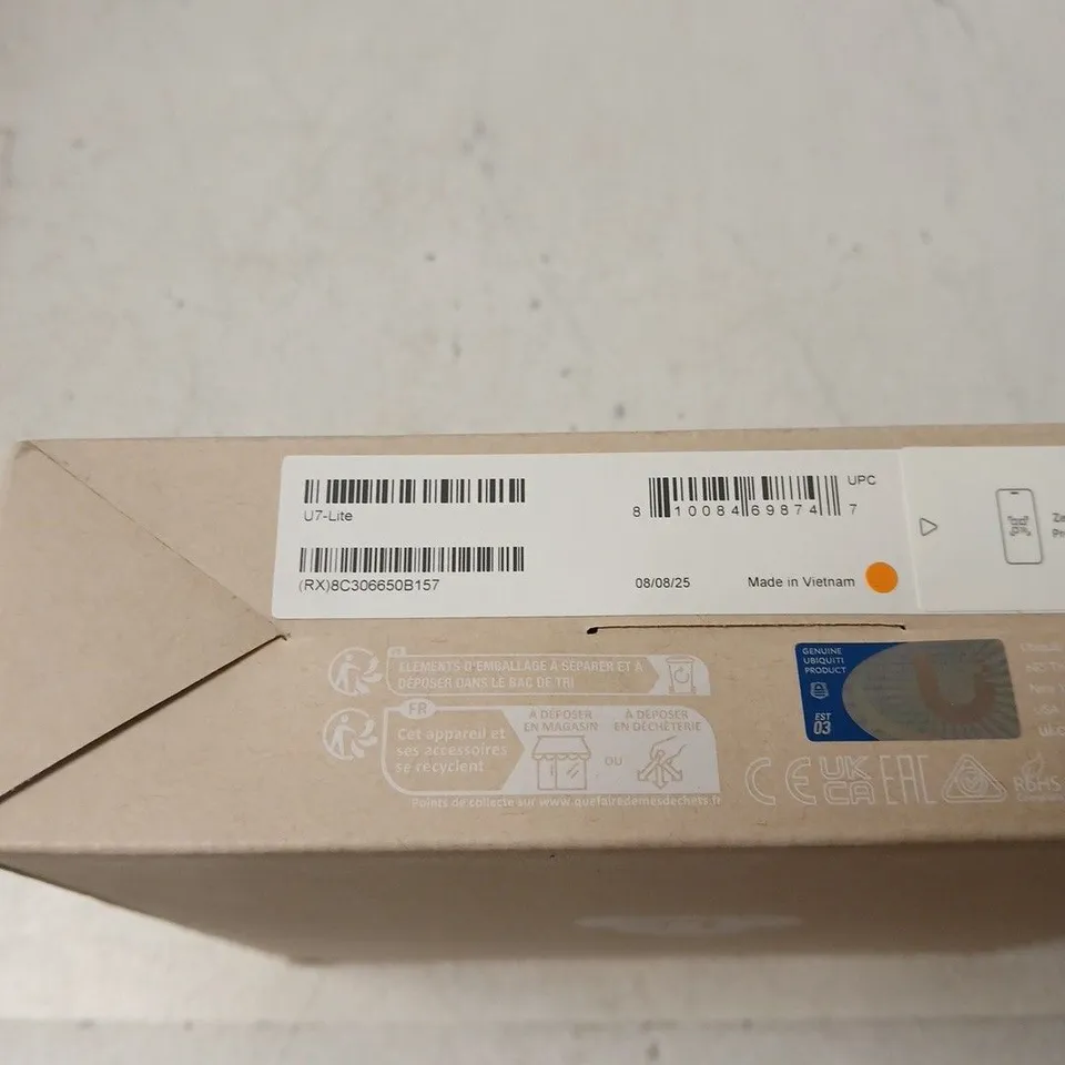 UNIFI TE NETWORKING DEVICE – BOXED, MADE IN VIETNAM (08/08/25)