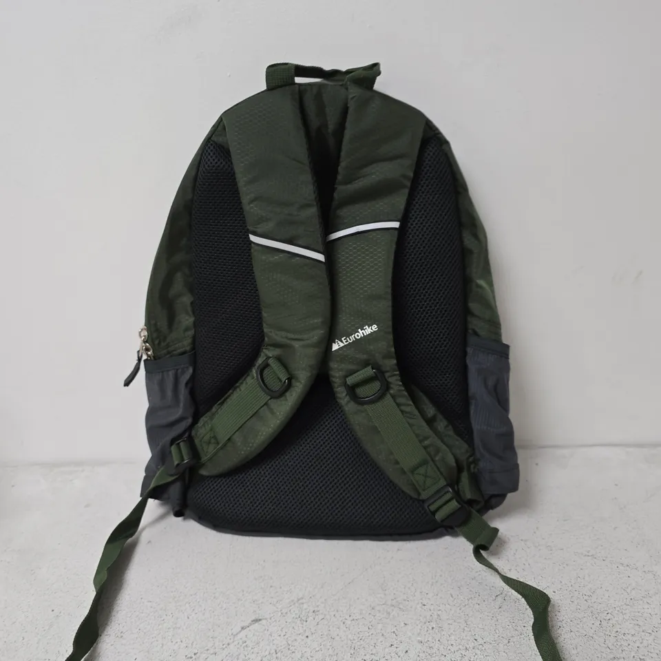 EUROHIKE HIKING BACKPACK – GREEN DAYPACK FOR CAMPING & OUTDOORS