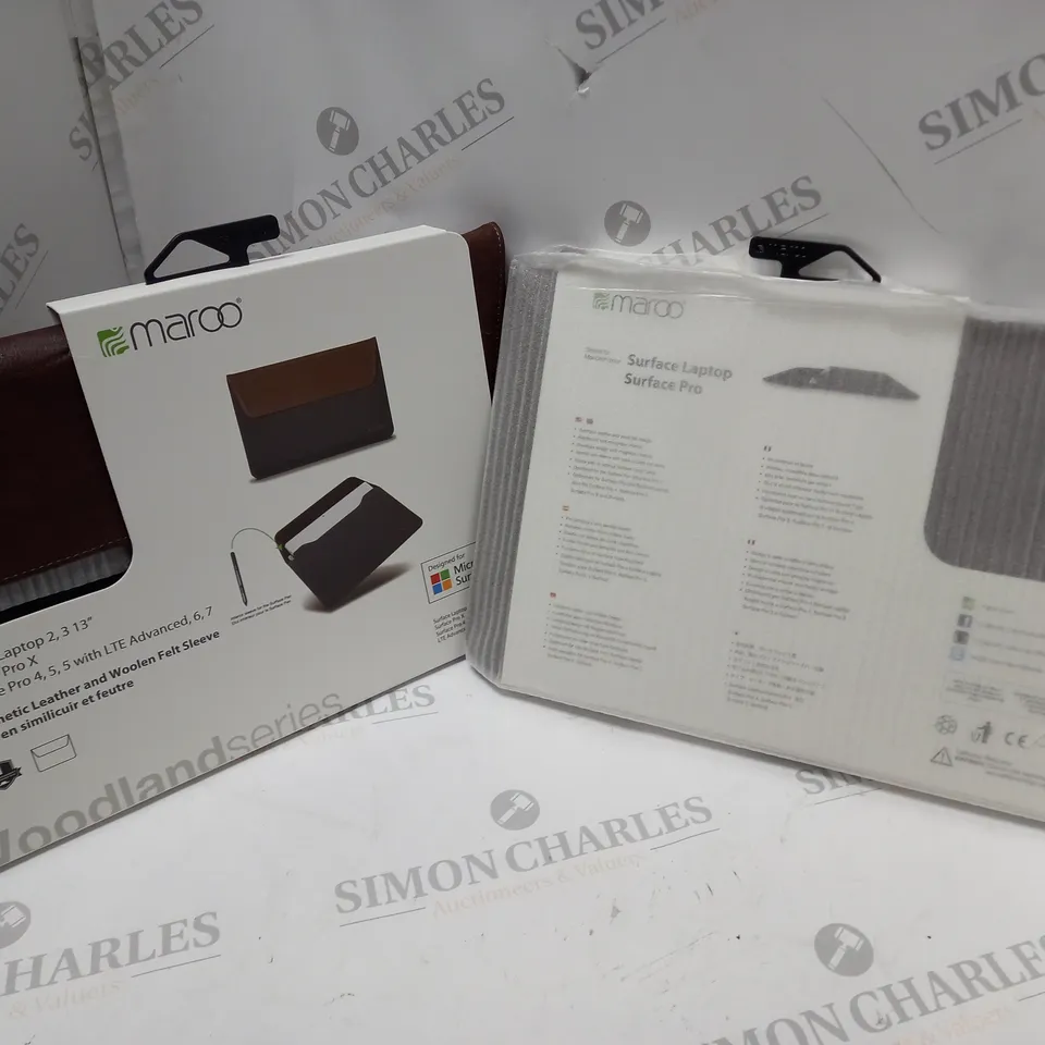 2 MAROO SYNTHETIC LEATHER SURFACE LAPTOP CASES