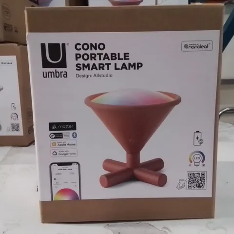 BRAND NEW UMBRA CONO PORTABLE SMART LAMP -RED-