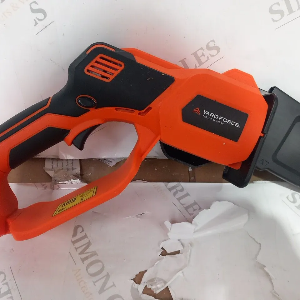BOXED YARDFORCE CORDLESS 20V PRUNNING SAW 