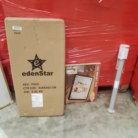 PALLET OF ASSORTED HOUSEHOLD GOODS AND PRODUCTS TO INCLUDE;LED BRIGHT PAD,ROLLER BLIND,PET CAR SCREEN 