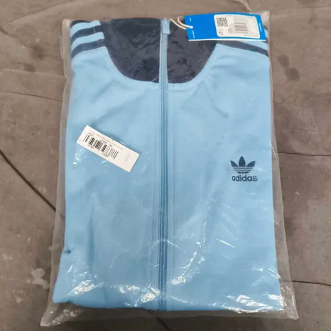 BAGGED ADIDAS CLASSIC TRACKSUIT TOP IN SKY BLUE - UK LARGE