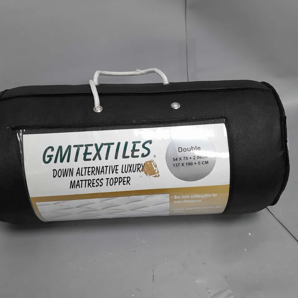 GMTEXTILES LUXURY MATTRESS TOPPER DOUBLE