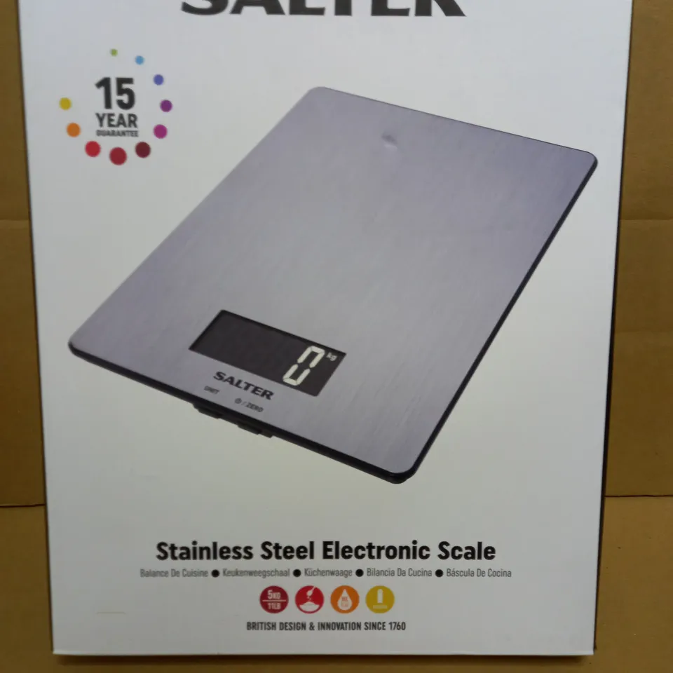 SALTER STAINLESS STEEL DIGITAL SCALE 