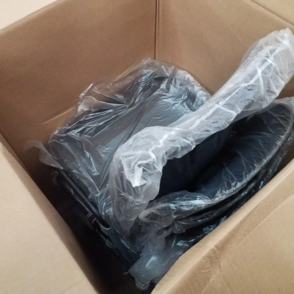 BOXED SET OF 6 PLASTIC STACKING CHAIR SIERRA BLACK