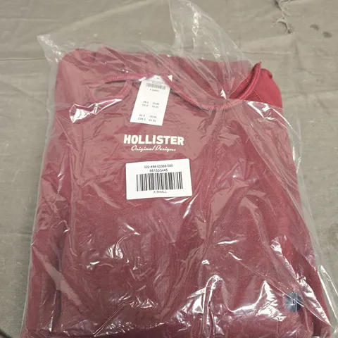 BAGGED HOLLISTER LOGO HOODIE - SIZE XS