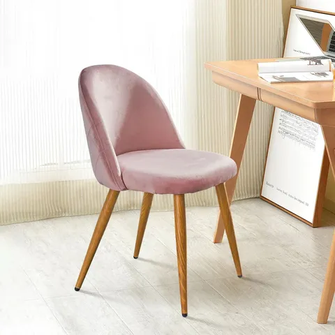 BOXED SHILOH DINING CHAIRS W [SET OF 2] - IN PINK 