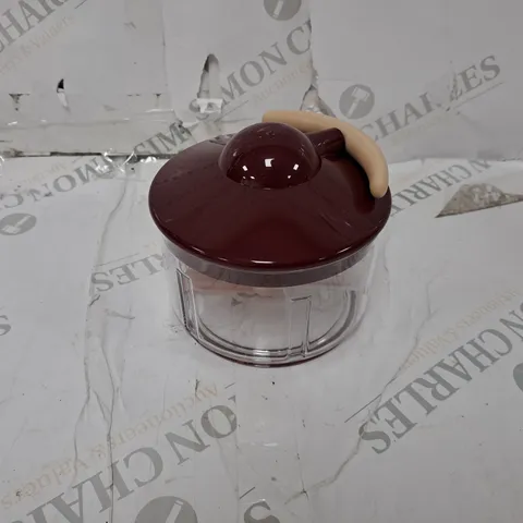 PULL AND CHOP FOOD BLENDER IN RED