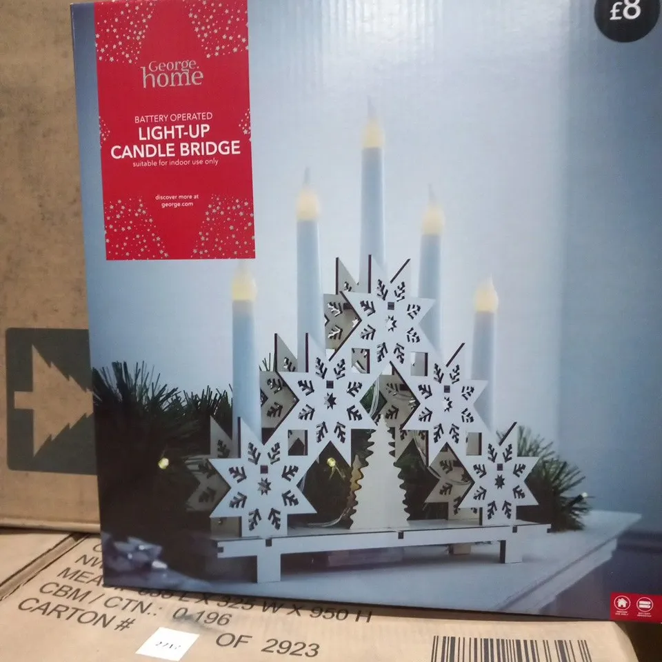 8 BRAND NEW BOXED BATTERY OPERATED LIGHT UP CANDLE BRIDGE