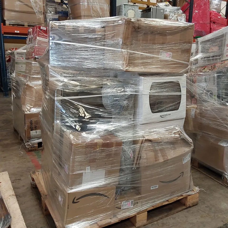 PALLET OF APPROXIMATELY 13  UNPROCESSED RAW RETURN HOUSEHOLD AND ELECTRICAL GOODS TO INCLUDE;