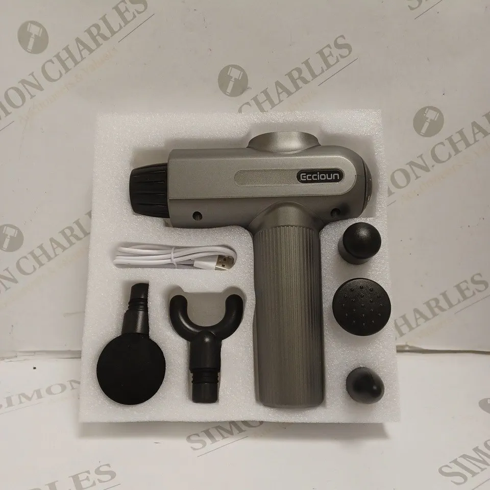 BOXED ECCIOUN JX-600 MASSAGE GUN. 