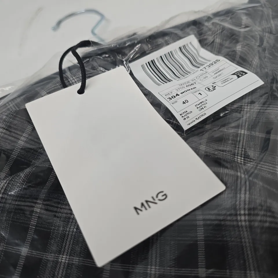 MNG WOMEN’S PLAID SKIRT – UK 12 (EU 40)