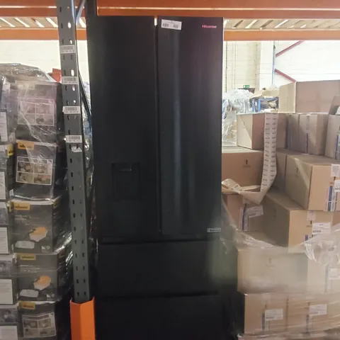 HISENSE PUREFLAT RF632N4WFE AMERICAN STYLE FRIDGE FREEZER - BLACK WITH WATER DISPENSER