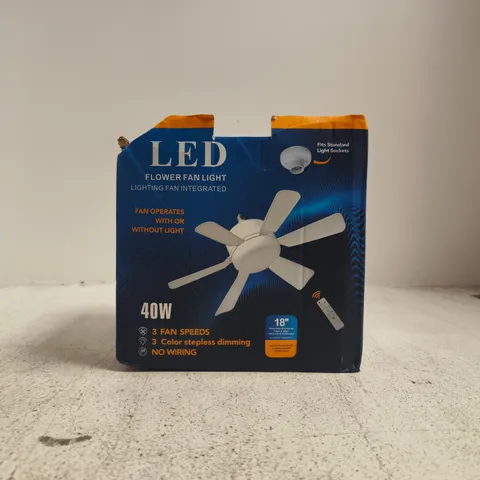 BOXED UNBRANDED LED FLOWER FAN LIGHT