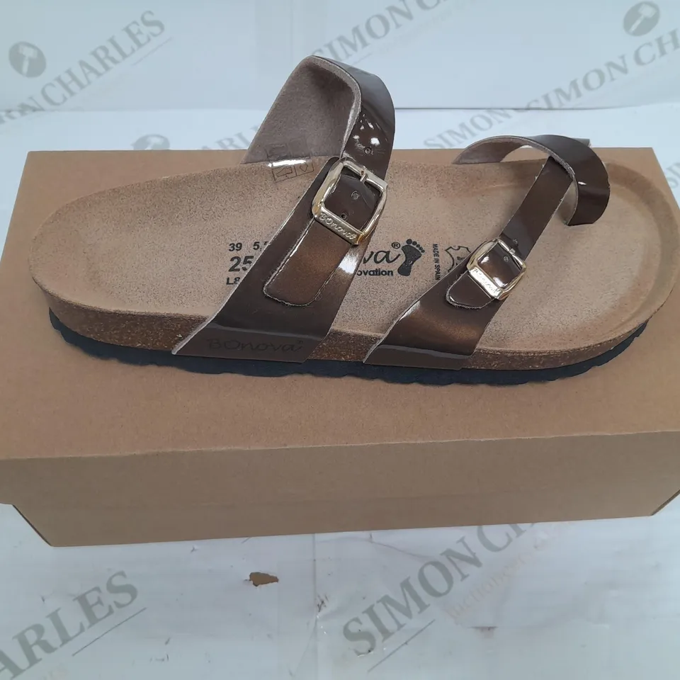 BONOVA GERMAN BIO INNOVATION SANDLES BROWN SIZE 39