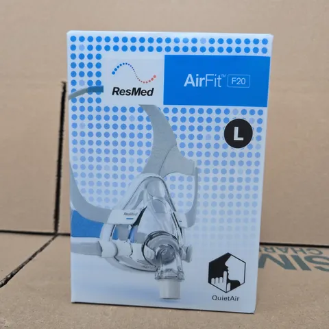 RESMED AIRFIT F20 CPAP MASK – SIZE L (BOXED)