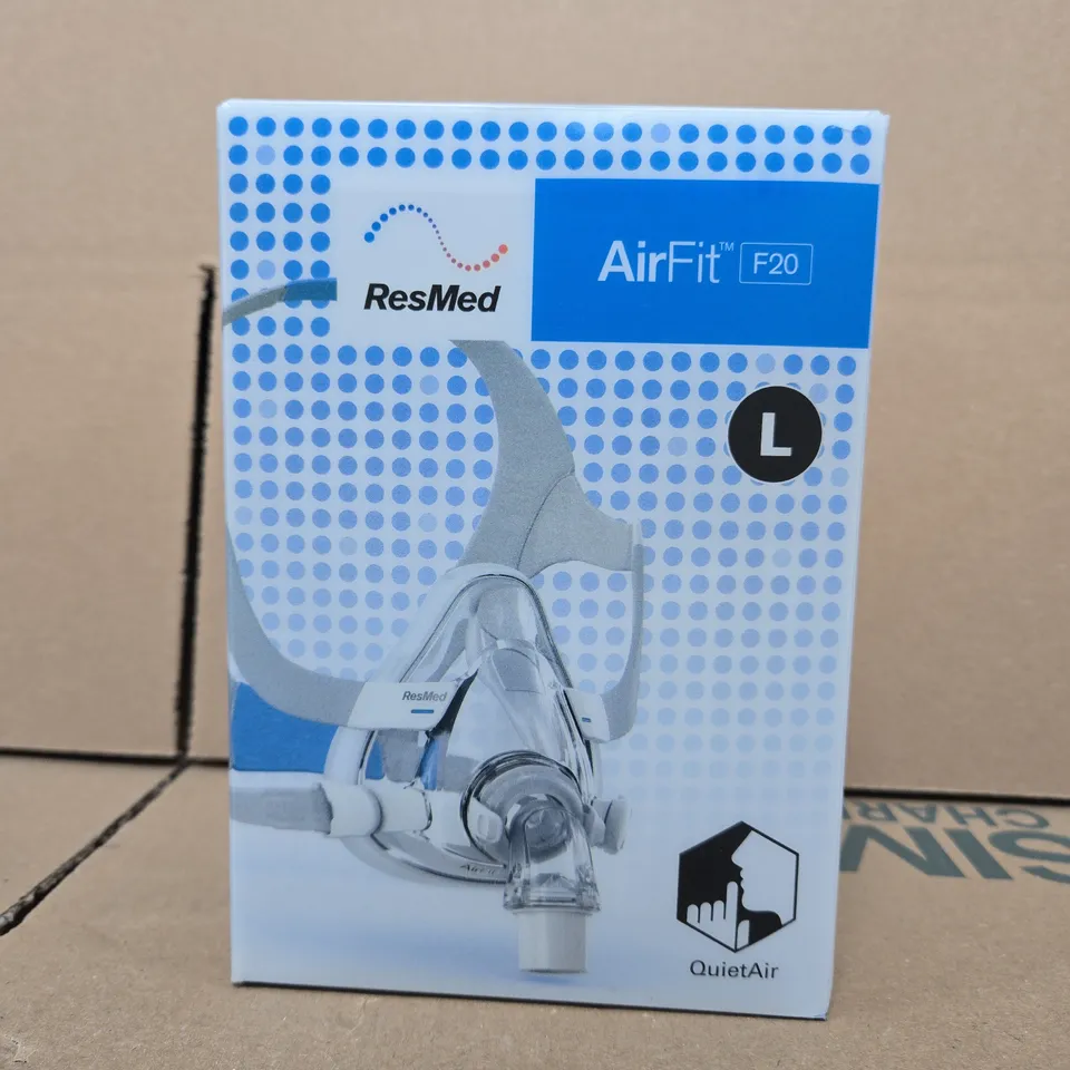 RESMED AIRFIT F20 CPAP MASK – SIZE L (BOXED)