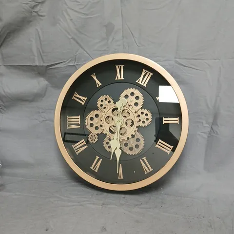 BOXED UNBRANDED STEAMPUNK THEMED CLOCK IN BLACK/COPPER COLOUR