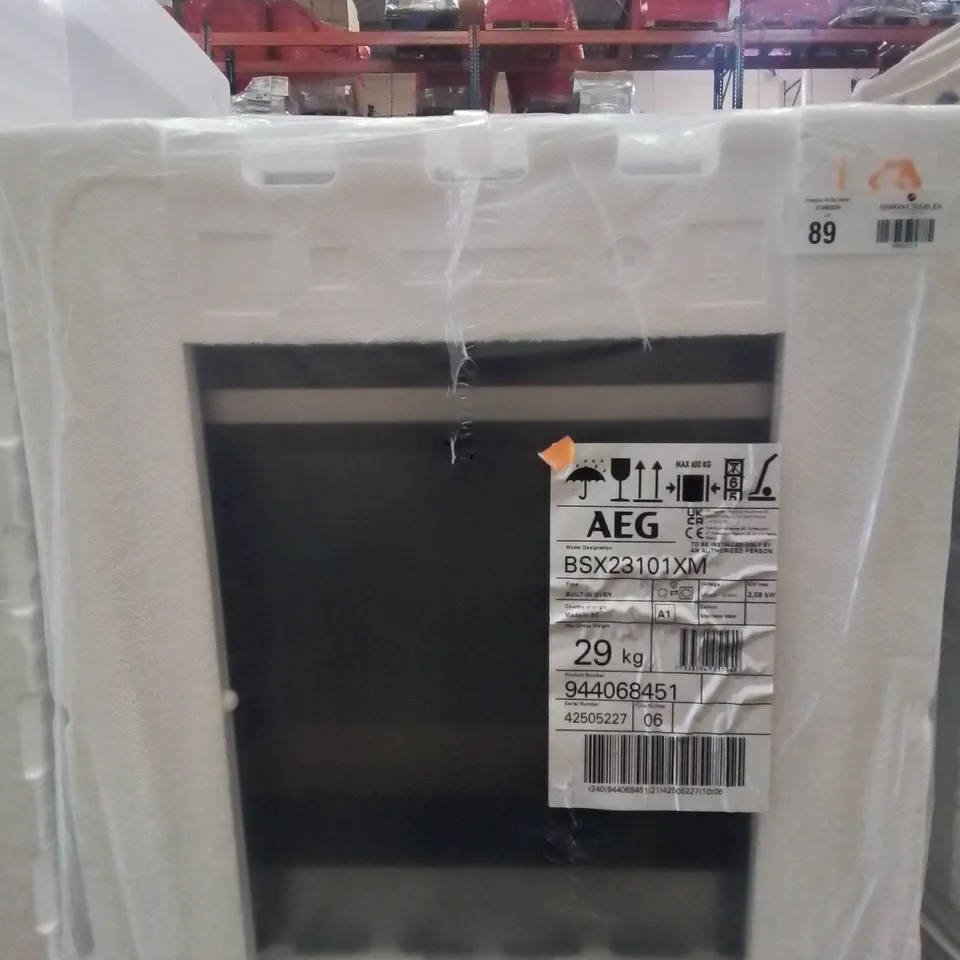 AEG BSX23101XM BUILT IN ELECTRIC SINGLE OVEN, STAINLESS STEEL