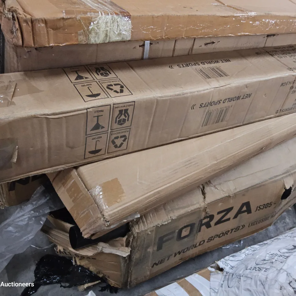 PALLET OF ASSORTED BOXED SPORTS EQUIPMENT & PARTS