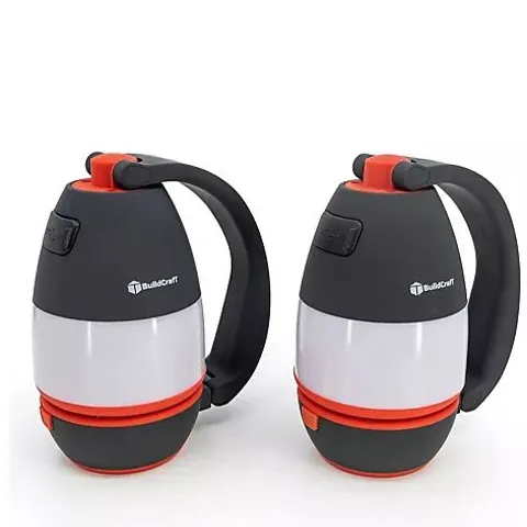 BUILDCRAFT SET OF 2 RECHARGEABLE 3 IN 1 LANTERNS BOXED
