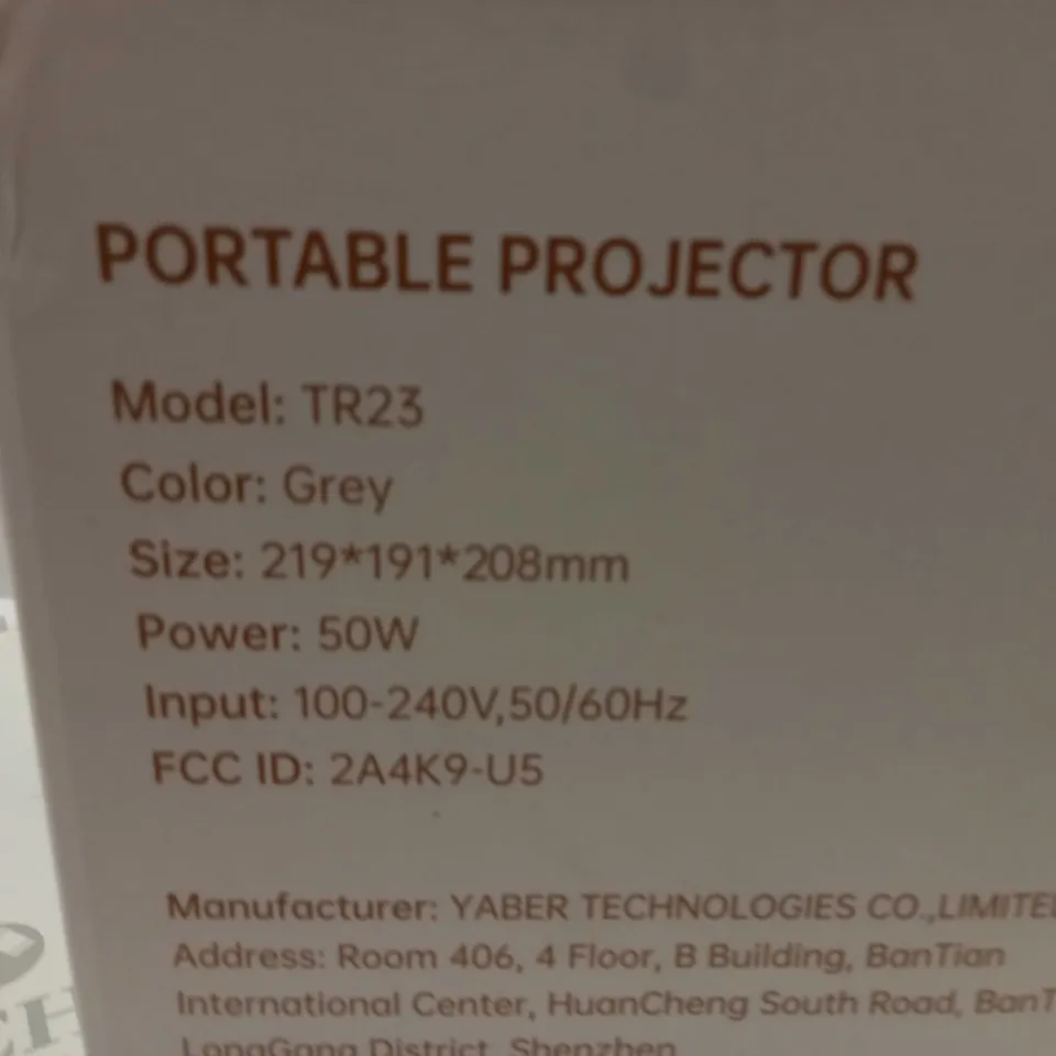 BOXED TOPTRO PORTABLE VIDEO PROJECTOR