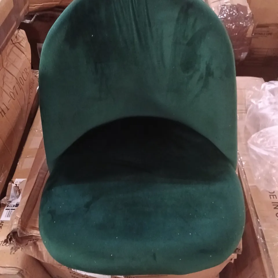 BOXED SET OF 2 VELVET DINING CHAIRS