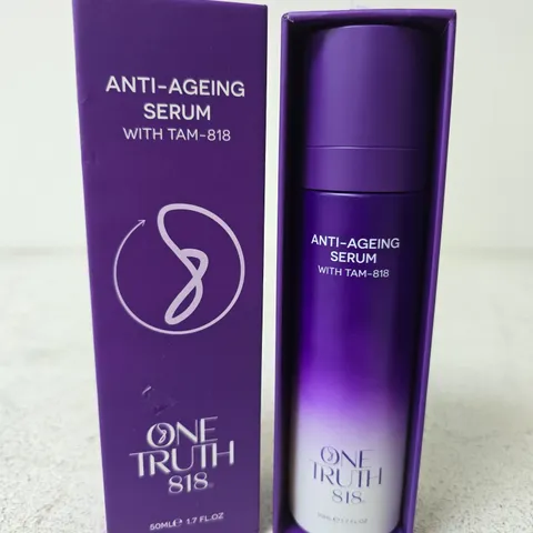 BOXED ONE TRUTH 818 ANTI-AGING SERUM WITH TAM-818