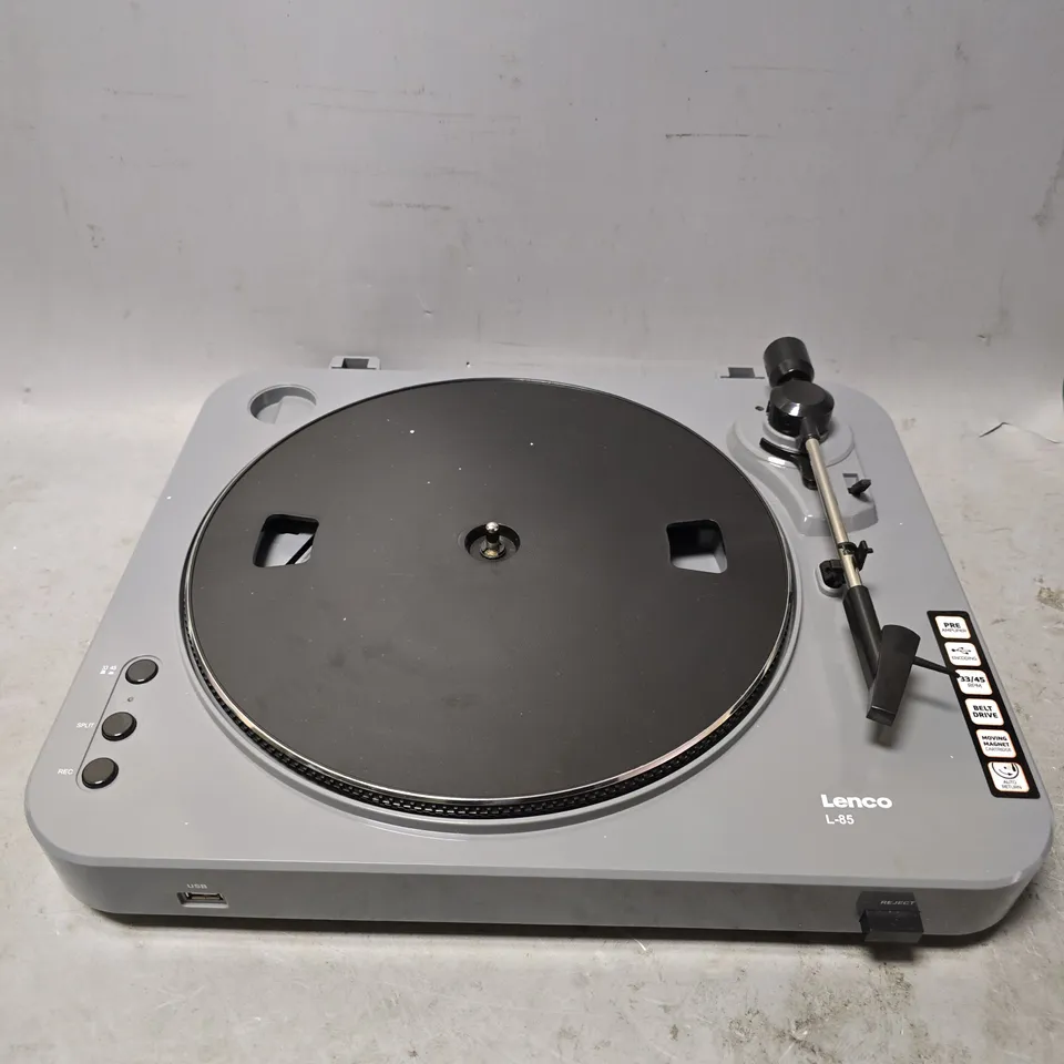LENCO L-85 TURNTABLE IN GREY