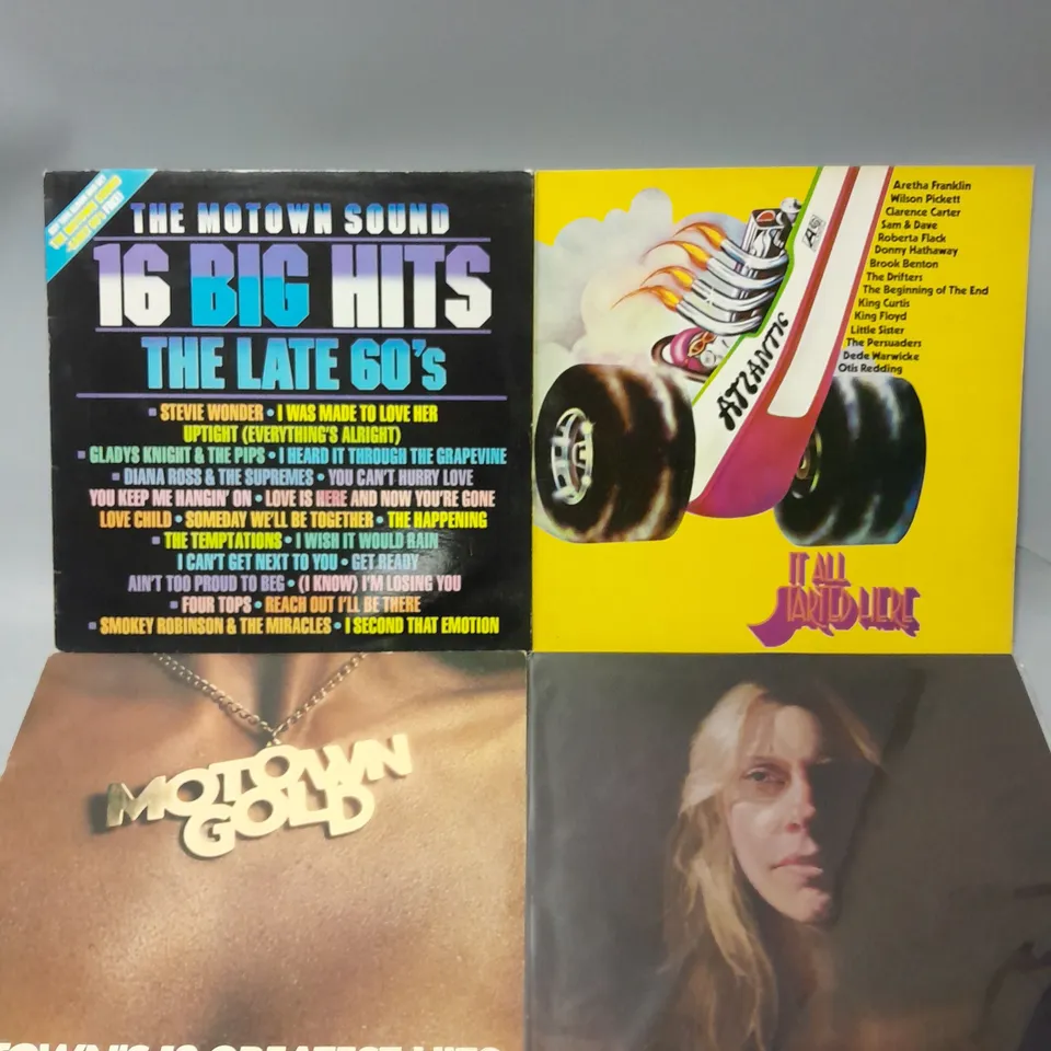 SET OF APPROX 12 VINYL'S TO INCLUDE - SWANSITHER THE SLAUGHTERED LAMP SESSIONS , HOUSE MUSIC ALL LIFE LONG , MOTOWN'S 18 GREATEST HITS ETC