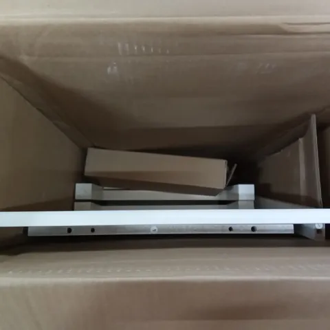 BOXED COSTWAY SIDEBOARD STORAGE CABINET WHITE 114×51×91CM 90KG CAPACITY