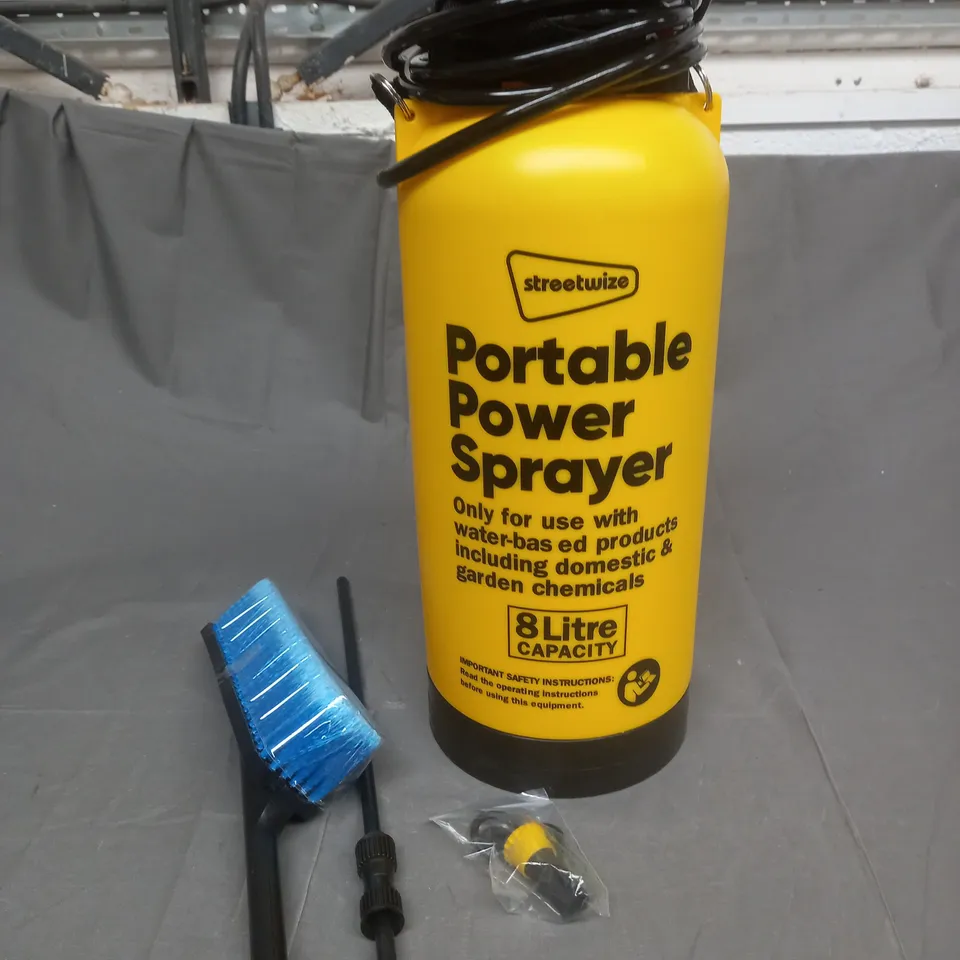 BOXED STREETWIZE 8L PORTABLE POWER SPRAYER 