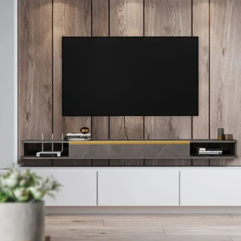 BOXED BAEDDAN SOLID WOOD TV STAND