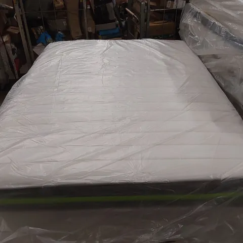 QUALITY BAGGED 4'6" DOUBLE HYBRID MEMORY FOAM OPEN COIL MATTRESS 