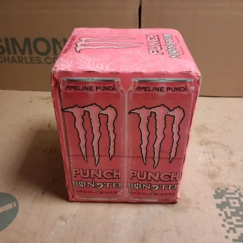 BOXED 4 PACK OF MONSTER PIPELINE PUNCH CANS (4X500ML)