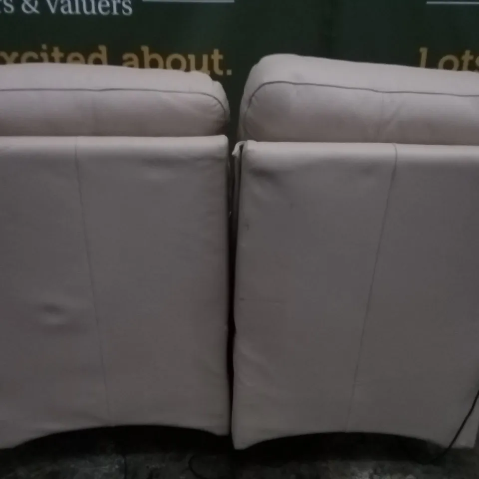 DESIGNER G PLAN HOLMES CAMBRIDGE STONE ELECTRIC DOUBLE RECLINER TWO SEATER SOFA
