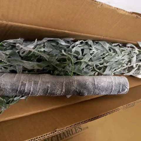 ALISON CORK 180CM PRE-LIT GREEN LEAF DETAIL INDOOR WILLOW TREE