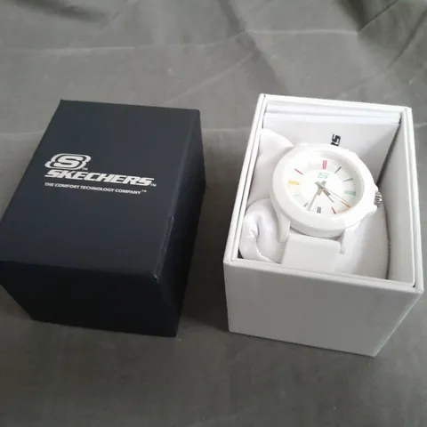 SKECHERS WHITE WRIST WATCH