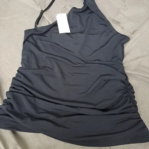 ABERCROMBIE & FITCH SMALL BLACK RUCHED TOP 